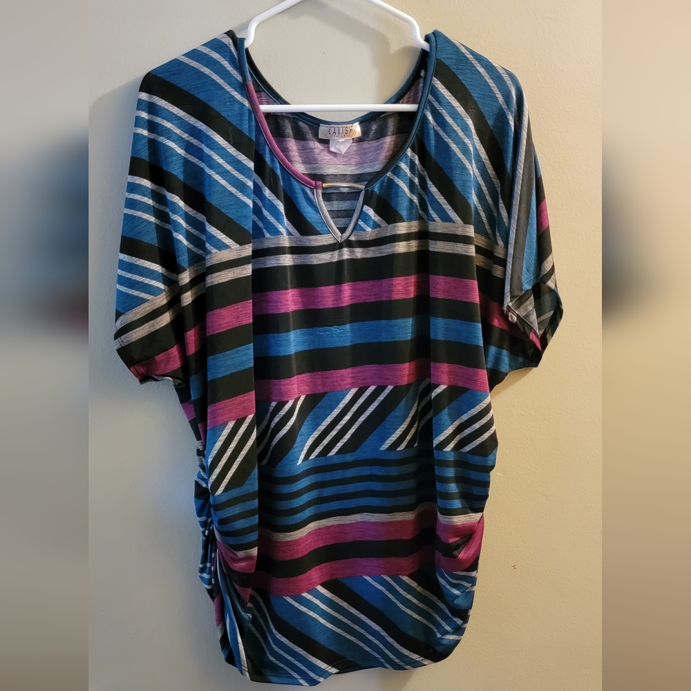 Lavish Plus Stripped Blouse size 1X